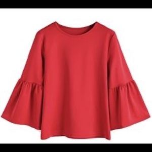 Zara Bell Sleeve Top
